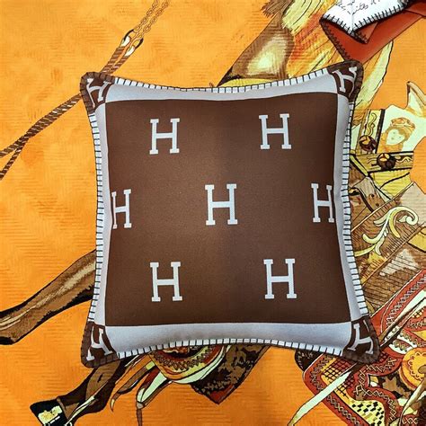 fake hermes pillow|hermes grey monogram blanket.